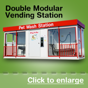 Double Modular Pet Wash Vending Station Modular Pet Wash Vending Station