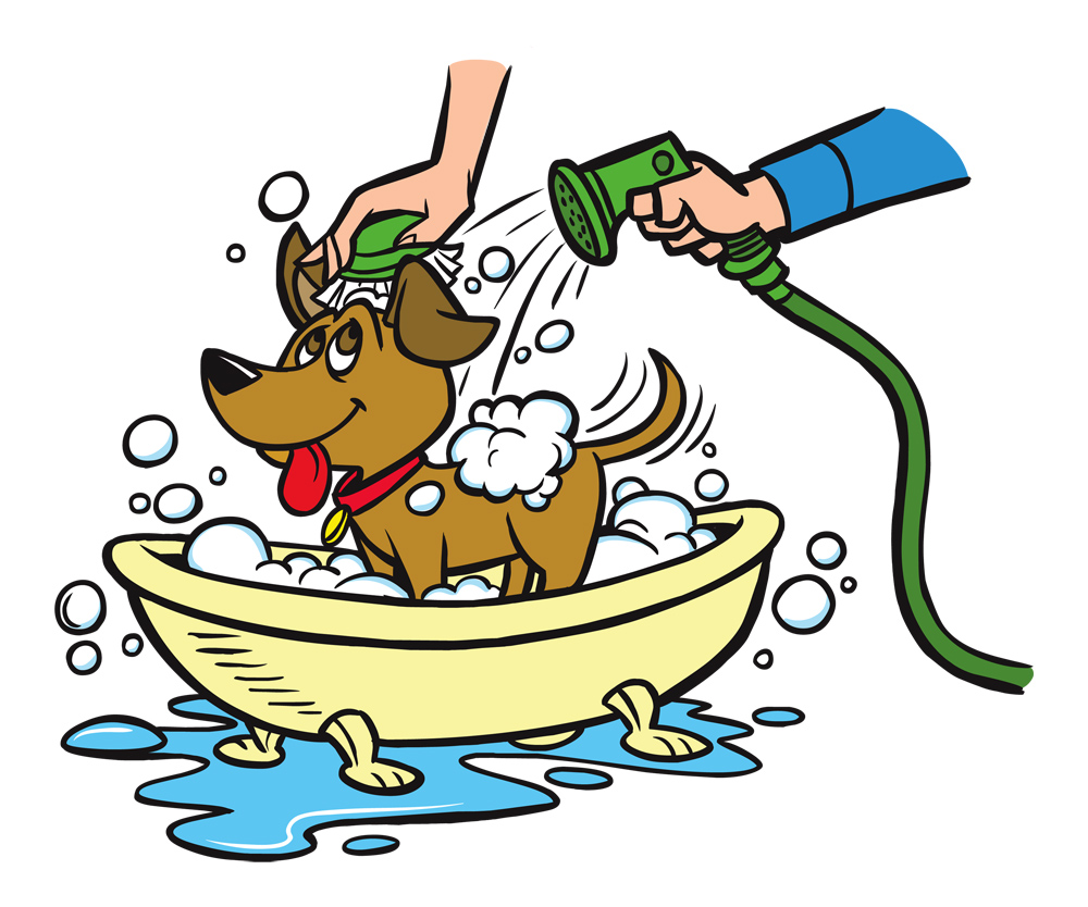 dog bath clipart - photo #7